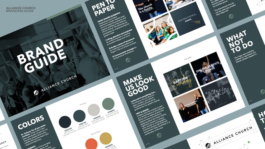 Design Work Mock-up Alliance Branding