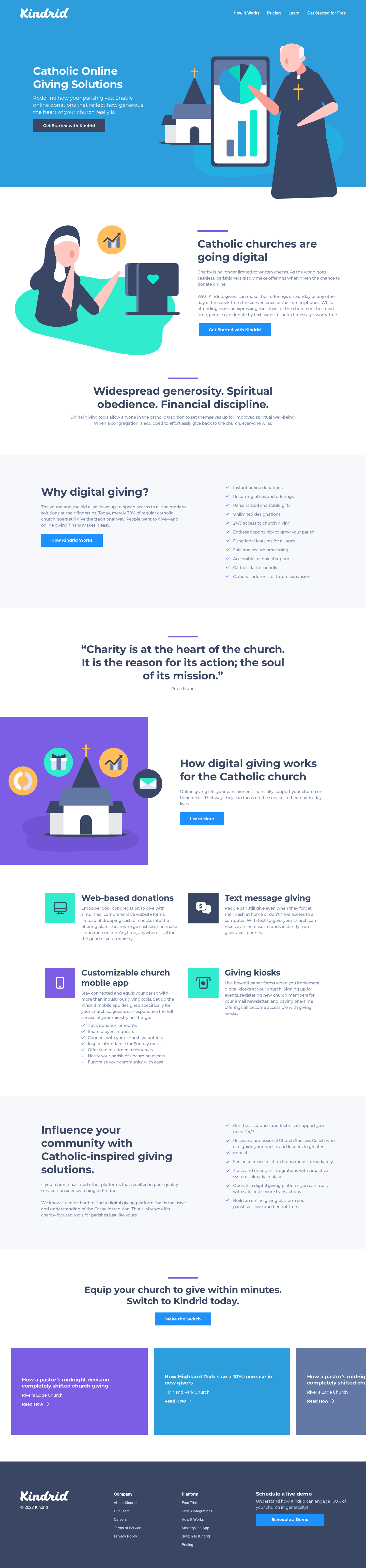 Kindrid - Catholic Online Giving Solutions