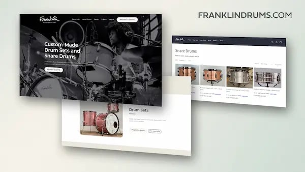 Website Mock-Ups10. Franklin Drums
