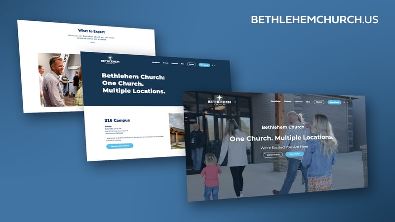 Bethlehem Church Website by Clever