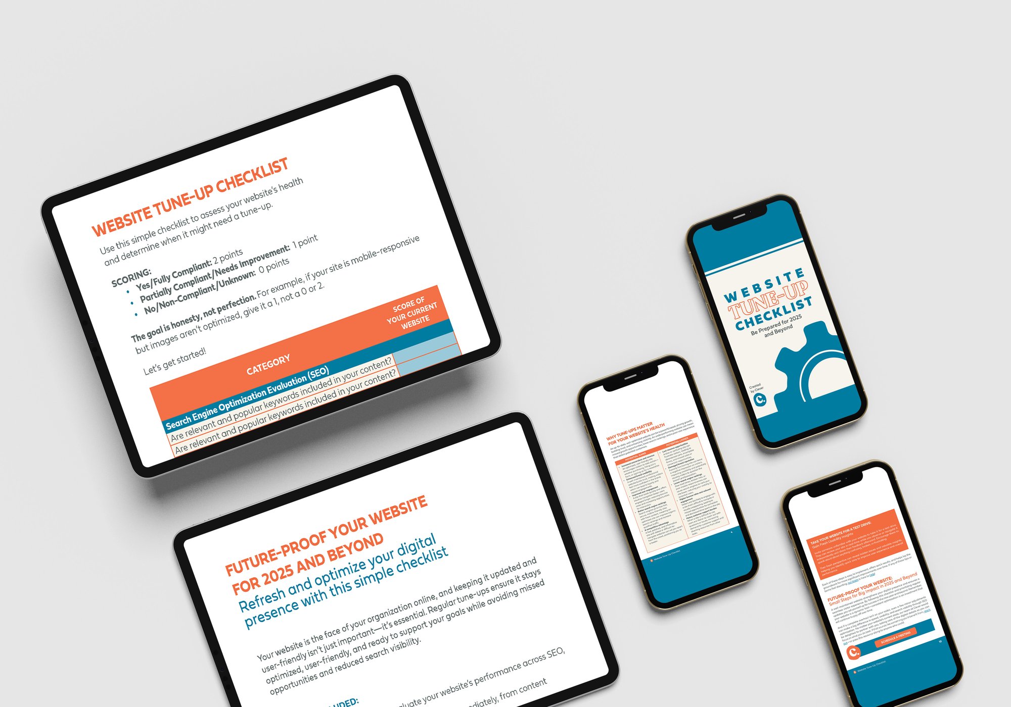 Website Tune-Up Checklist Mockup Website Tune-Up Checklist Mockup